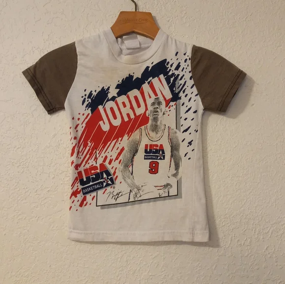 Vintage Jordan Basketball Short Sleeve T-Shirt - Picture 1 of 5